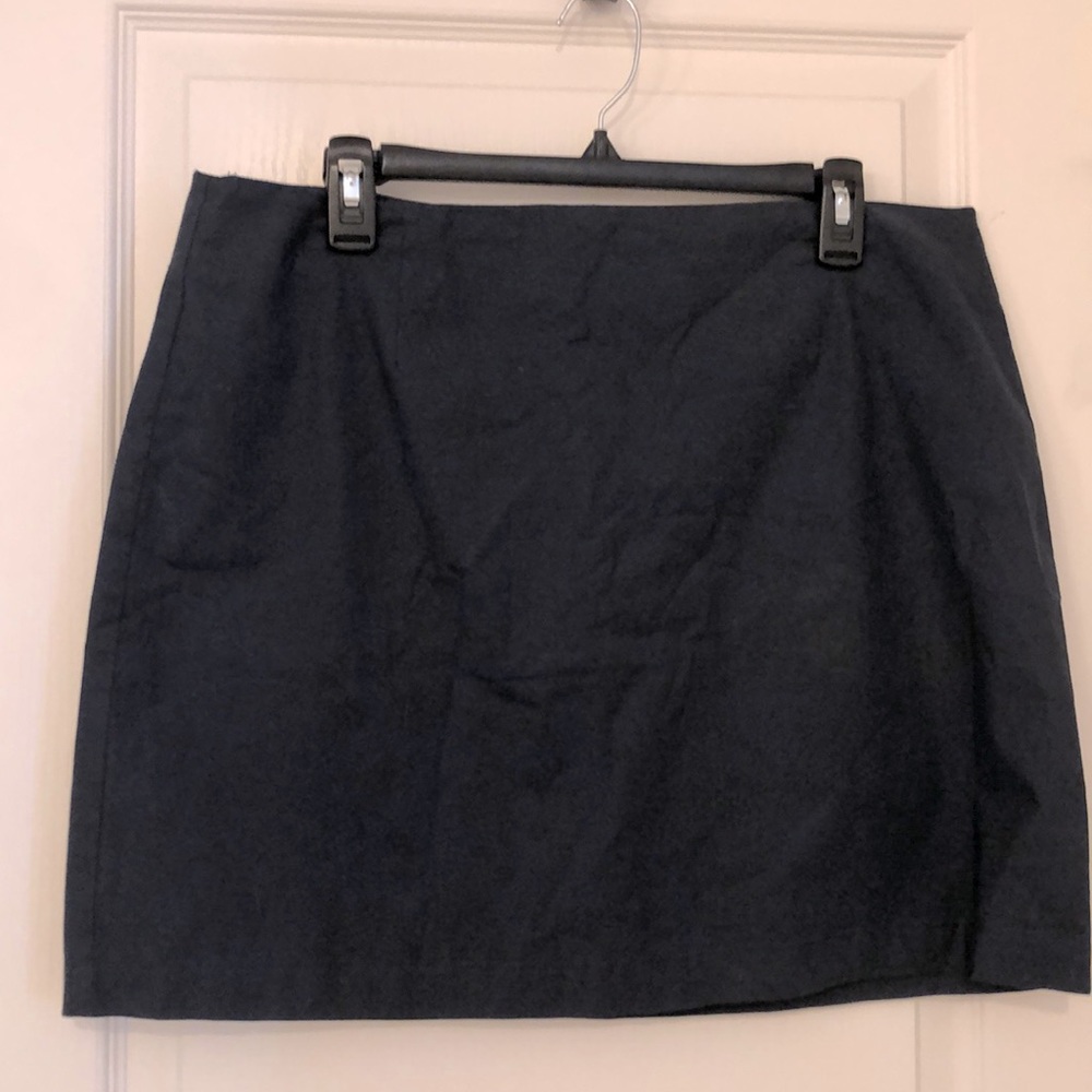 Women’s stretch khaki Navy blue thigh length skirt
